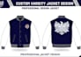 create professional varsity jacket design with 3d mockup